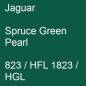 Preview: Jaguar, Spruce Green Pearl, 823 / HFL 1823 / HGL.